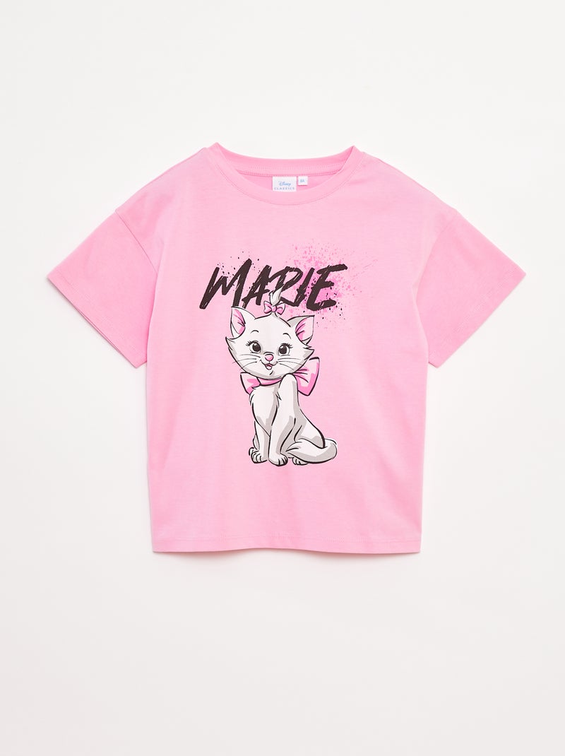 T-shirt 'Minou' 'Disney' a maniche corte Rosa - Kiabi