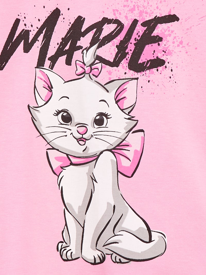 T-shirt 'Minou' 'Disney' a maniche corte Rosa - Kiabi