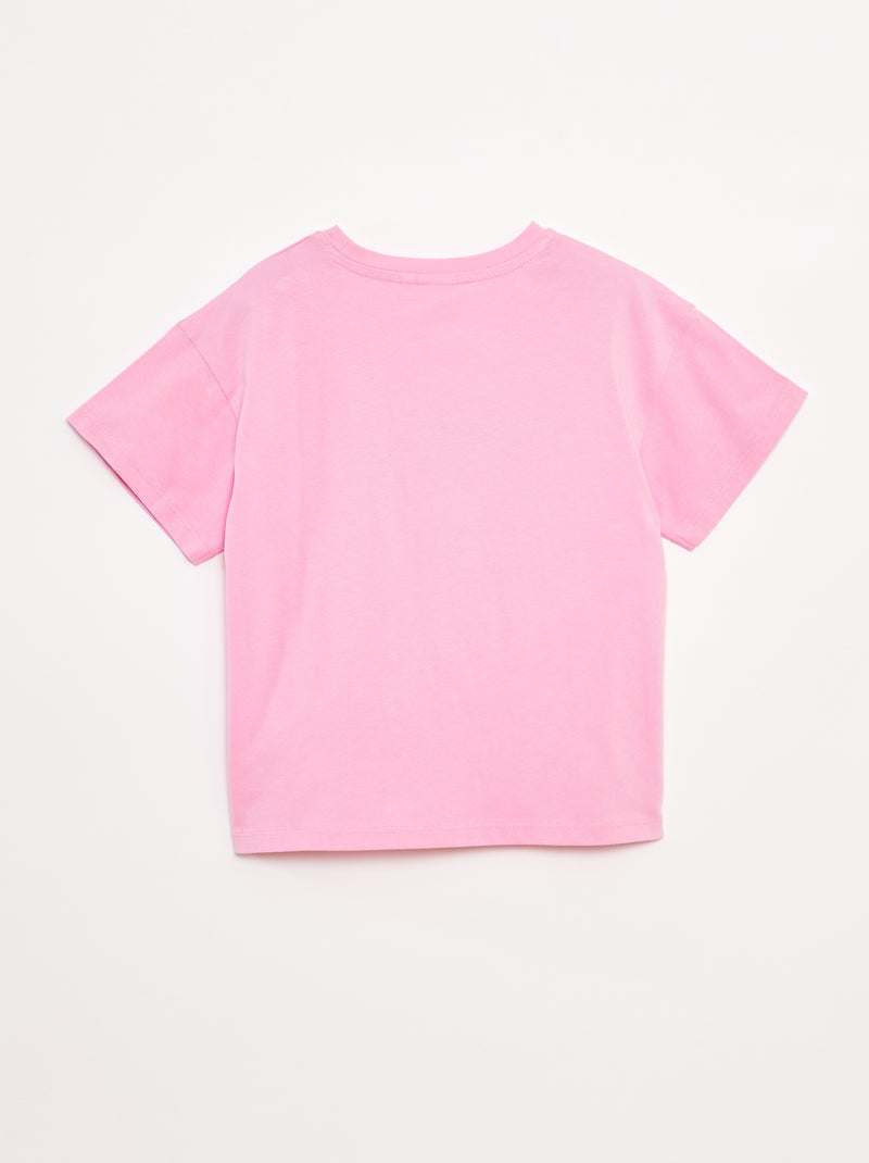T-shirt 'Minou' 'Disney' a maniche corte Rosa - Kiabi