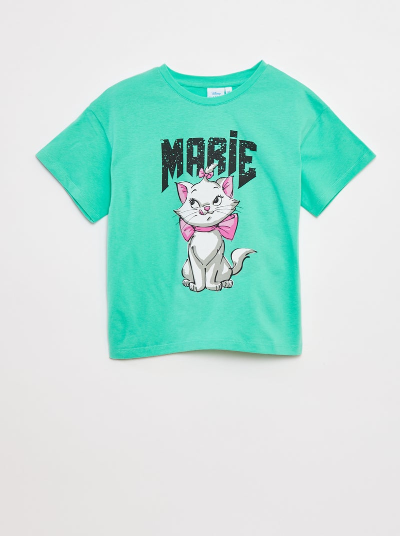 T-shirt 'Minou' 'Disney' a maniche corte Verde - Kiabi