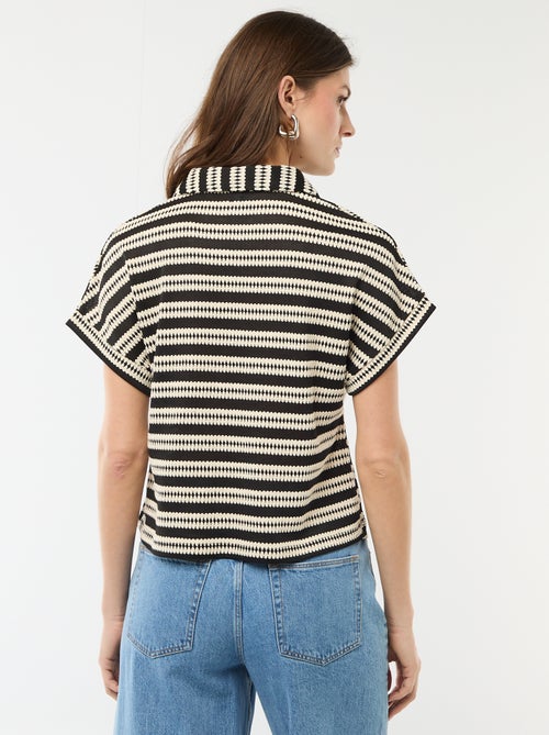 T-shirt modello polo colorato - Kiabi