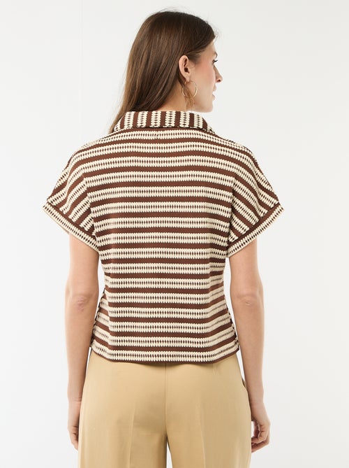 T-shirt modello polo colorato - Kiabi