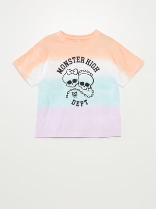 T-shirt 'Monster High' maniche corte tie and dye