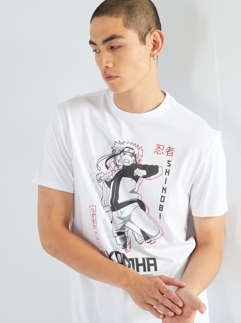 T-shirt 'Naruto' in jersey - BIANCO - Kiabi