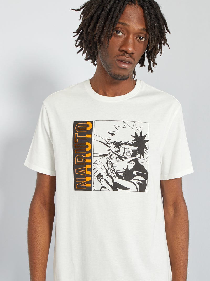 T-shirt 'Naruto' in jersey Bianco - Kiabi
