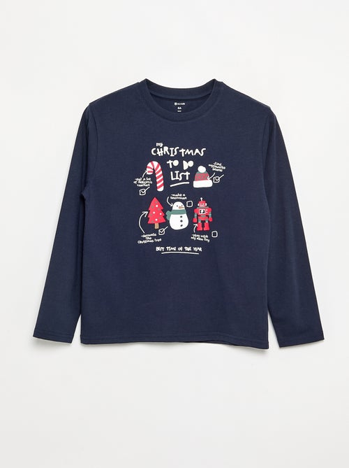 T-shirt \'Natale\' a maniche lunghe - Kiabi