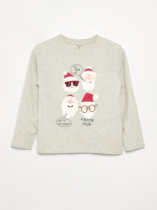 T-shirt \'Natale\' a maniche lunghe - Kiabi