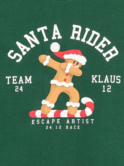 T-shirt \'Natale\' a maniche lunghe - Kiabi