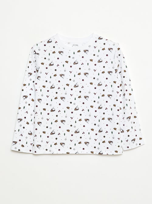 T-shirt natalizia a maniche lunghe - Kiabi