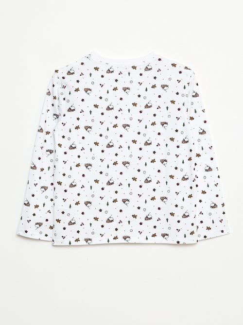 T-shirt natalizia a maniche lunghe - Kiabi