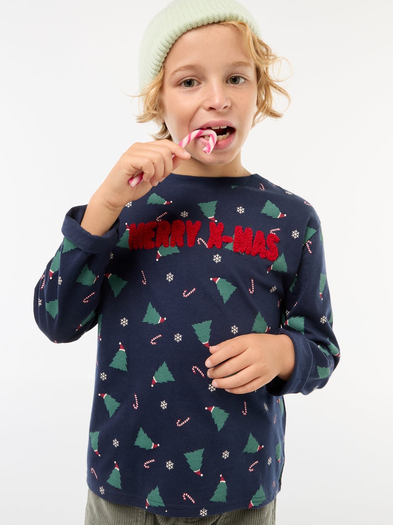 T-shirt a maniche corte bianca con scritta bambino Okaïdi & Obaïbi T-shirt a maniche corte bianca con scritta bambino Okaïdi & Obaïbi