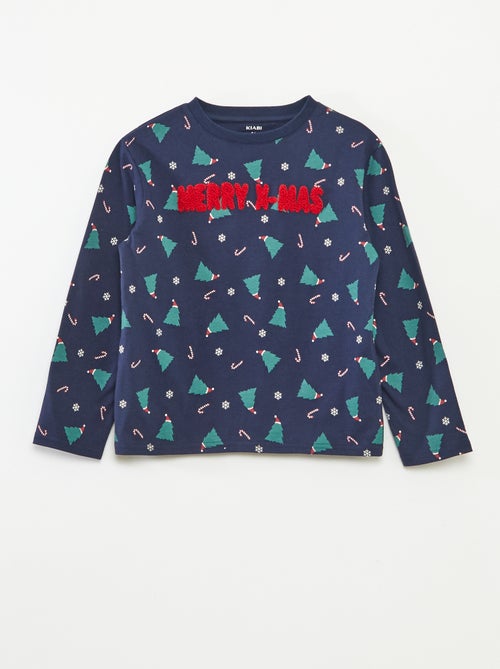 T-shirt natalizia a maniche lunghe - Kiabi