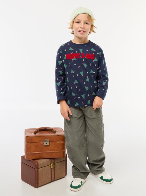 T-shirt natalizia a maniche lunghe - Kiabi