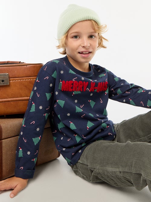T-shirt natalizia a maniche lunghe - Kiabi