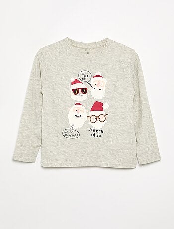 T-shirt natalizia a maniche lunghe