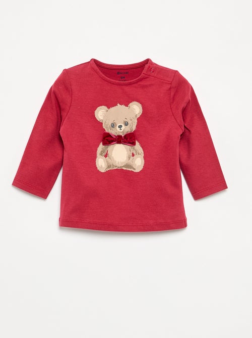 T-shirt natalizia a maniche lunghe - Kiabi T-shirt natalizia a maniche lunghe - Kiabi