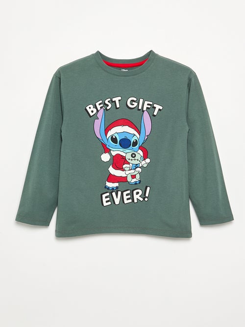 T-shirt natalizia "Disney" "Stitch" a maniche lunghe - Kiabi T-shirt natalizia "Disney" "Stitch" a maniche lunghe - Kiabi