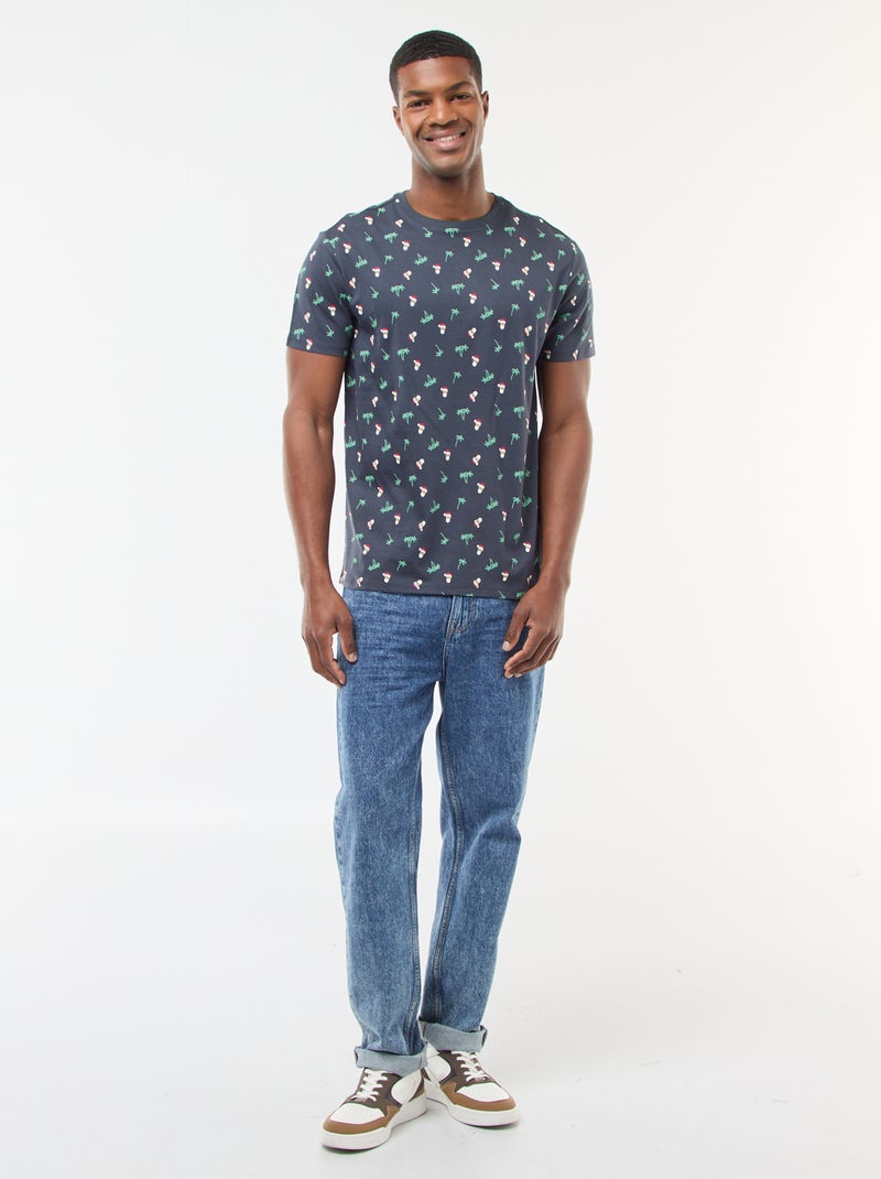 T-shirt natalizia fantasia Blu - Kiabi