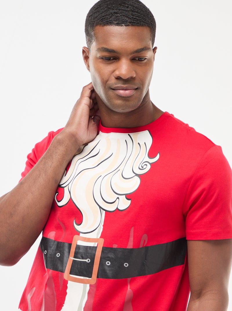 T-shirt natalizia fantasia Rosso - Kiabi