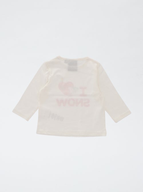 T-shirt natalizia stampata 'Snoopy' in cotone - Kiabi