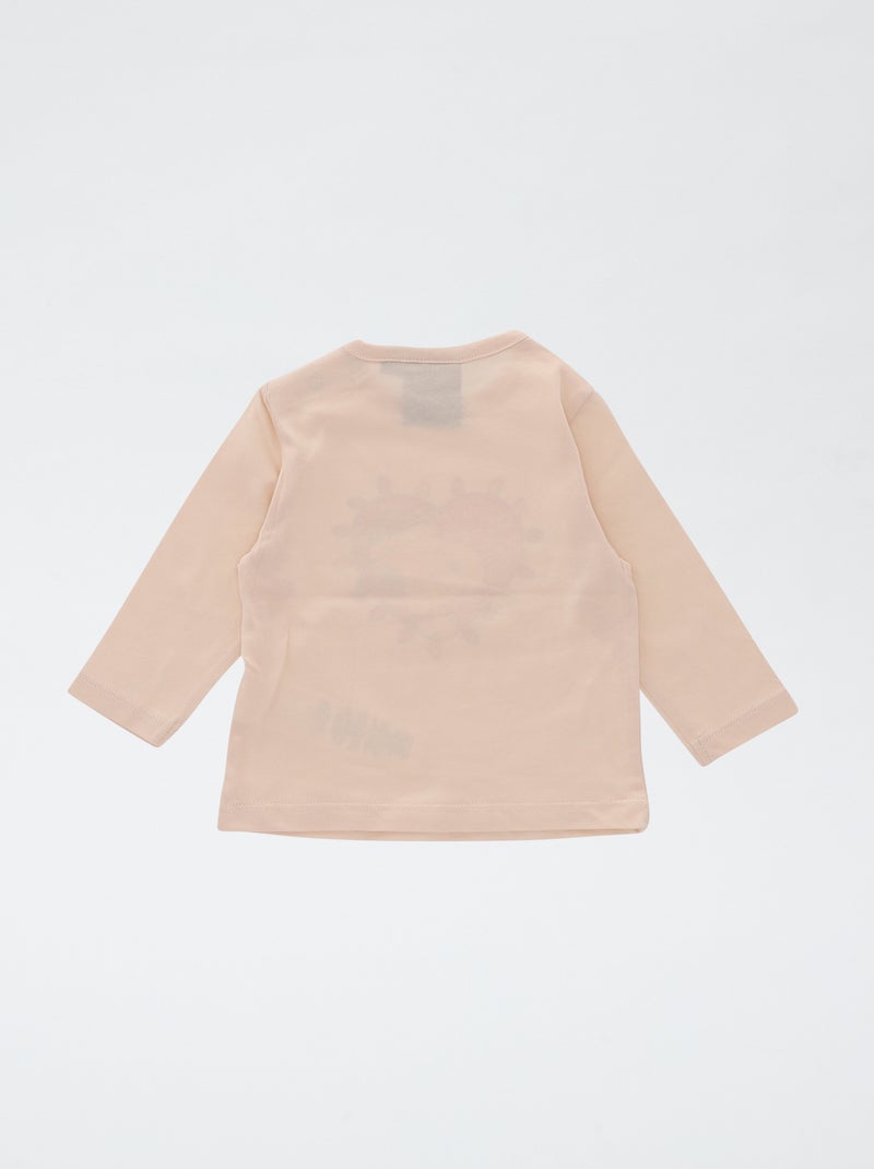 T-shirt natalizia stampata 'Snoopy' in cotone Rosa - Kiabi