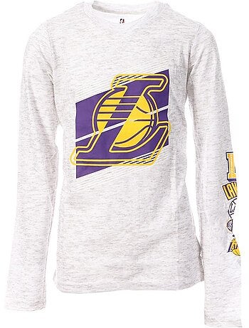T-shirt NBA Los Angeles Lakers a Maniche Lunghe per Ragazzo