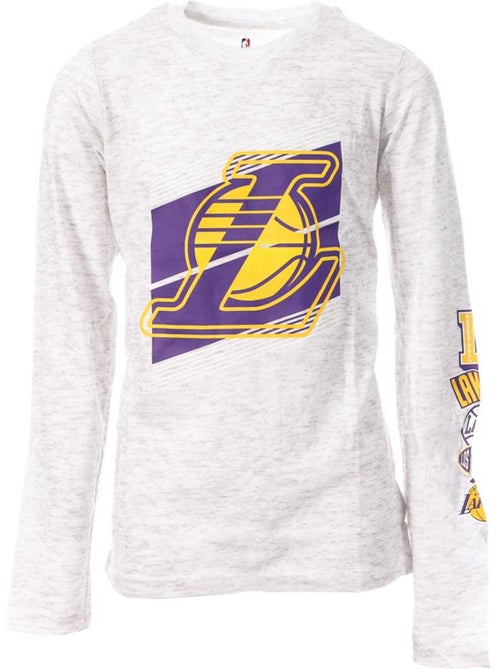 T-shirt NBA Los Angeles Lakers a Maniche Lunghe per Ragazzo - Kiabi