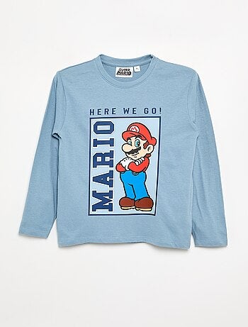 T-shirt "Nintendo" "Mario" a maniche lunghe