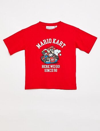 T-shirt 'Nintendo' 'Mario' in cotone tinta unita
