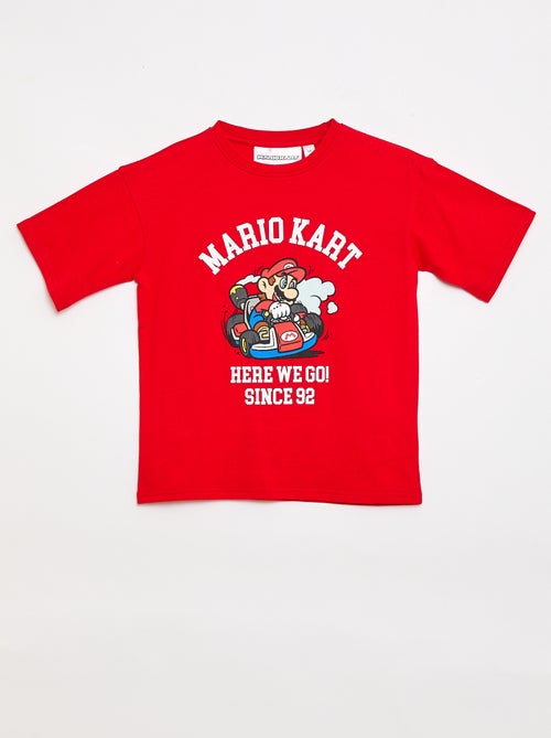 T-shirt 'Nintendo' 'Mario' in cotone tinta unita - Kiabi