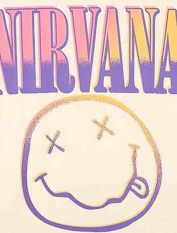 T-shirt 'Nirvana' a maniche corte