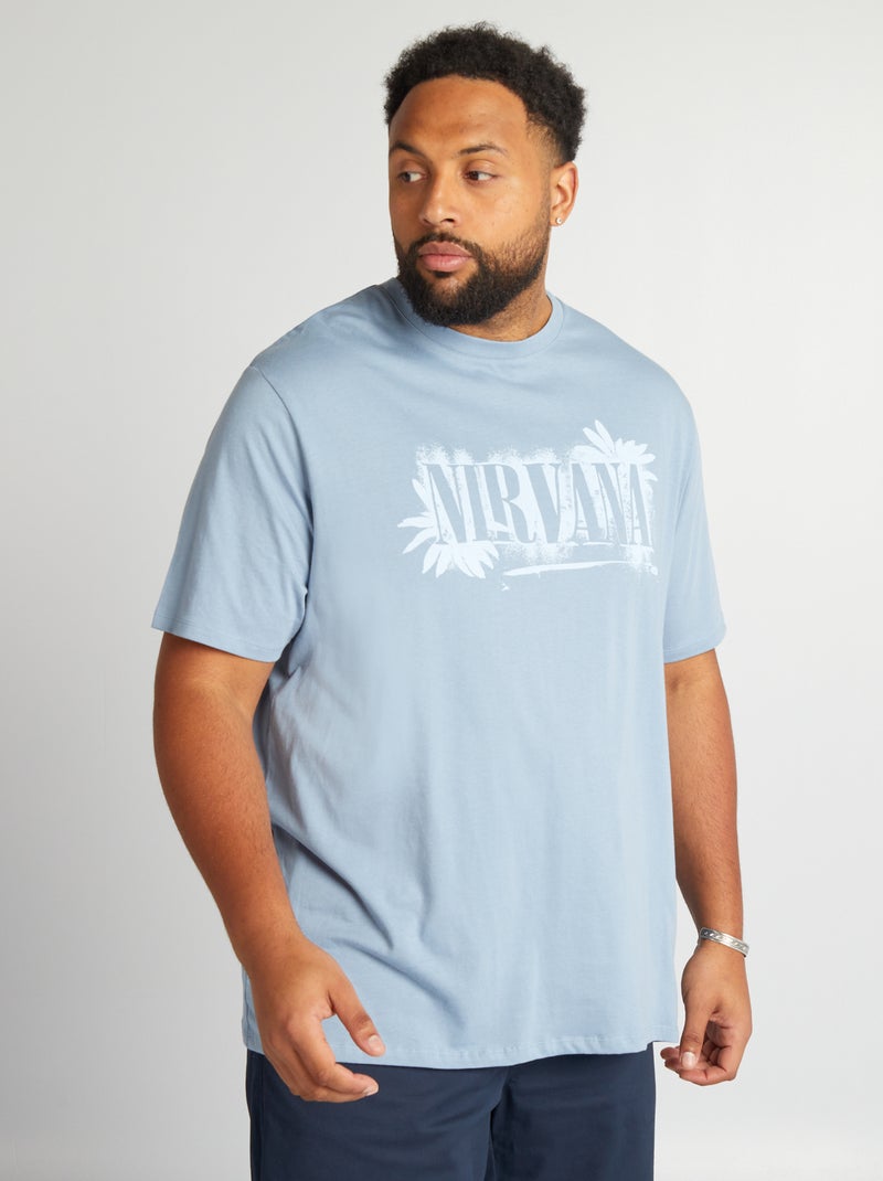 T-shirt 'Nirvana' a maniche corte BLU - Kiabi