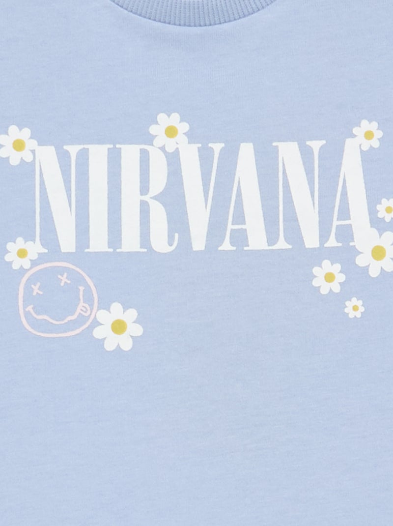 T-shirt 'Nirvana' a maniche corte Blu - Kiabi