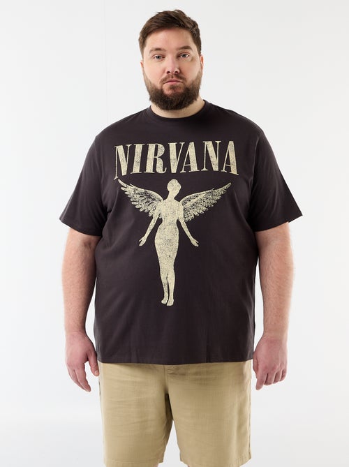 T-shirt 'Nirvana' a maniche corte stampato fronte/retro - Kiabi