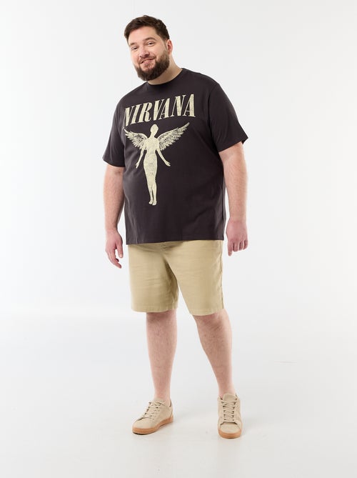 T-shirt 'Nirvana' a maniche corte stampato fronte/retro - Kiabi