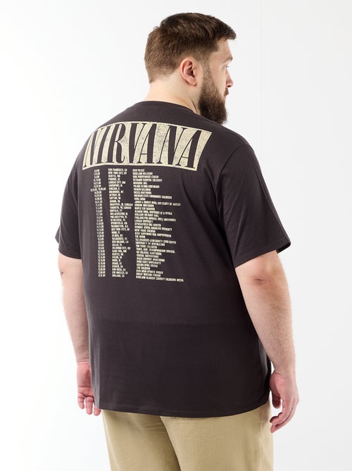 T-shirt 'Nirvana' a maniche corte stampato fronte/retro - Kiabi