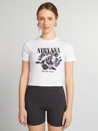 T-shirt 'Nirvana' con scollo tondo