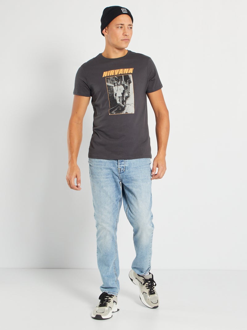 T-shirt 'Nirvana' grigio scuro - Kiabi