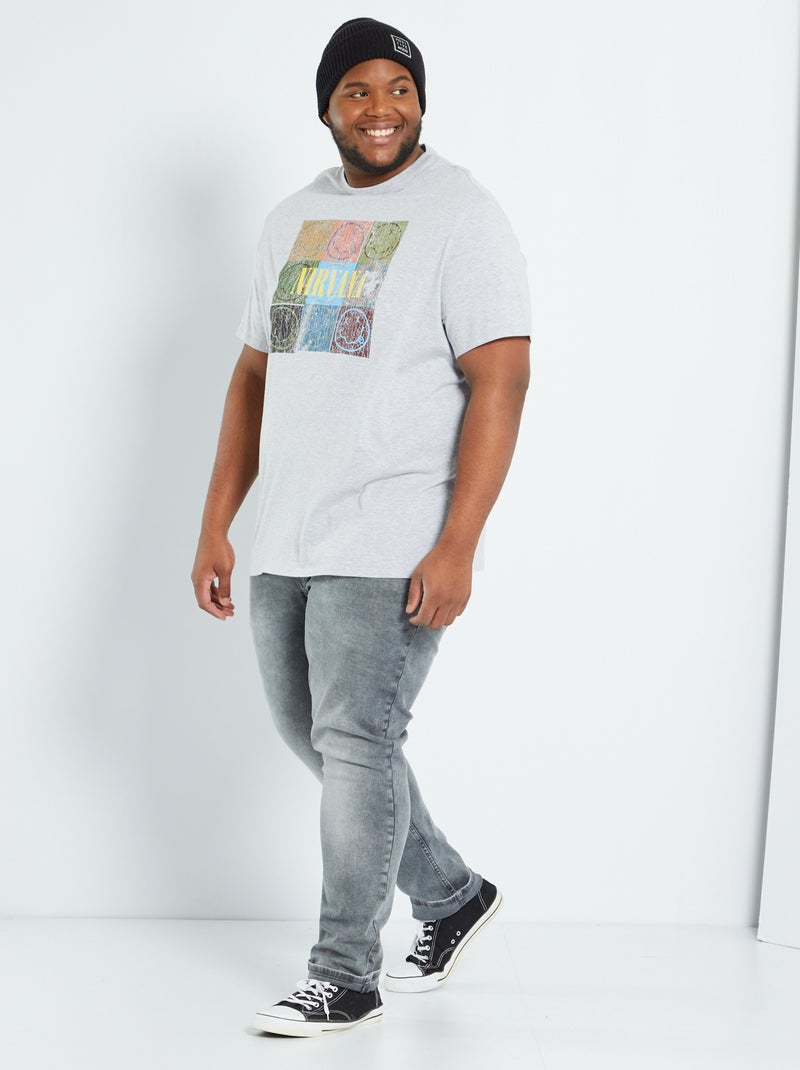 T-shirt 'Nirvana' GRIGIO - Kiabi