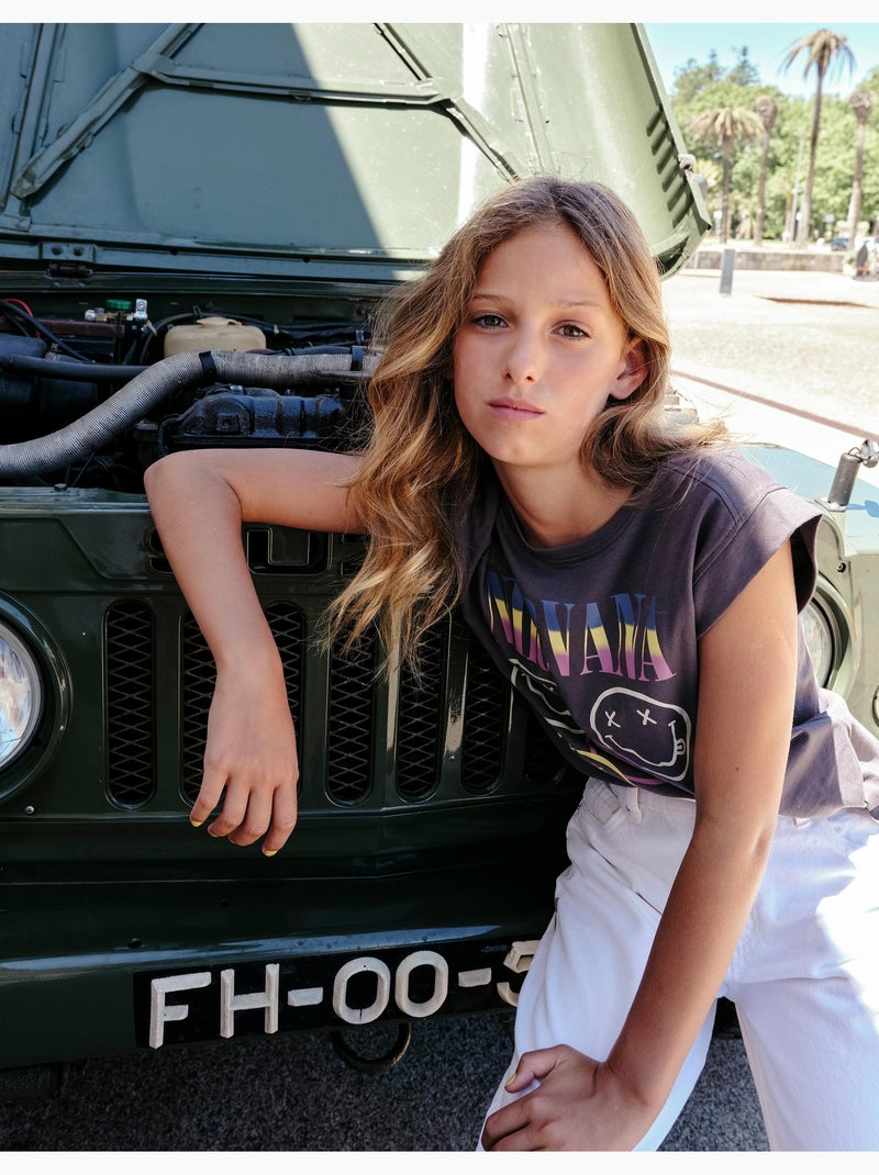 T-shirt Nirvana, MO Fashion Grigio - Kiabi