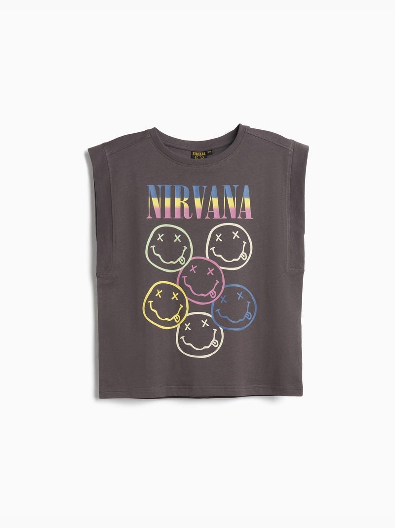 T-shirt Nirvana, MO Fashion Grigio - Kiabi