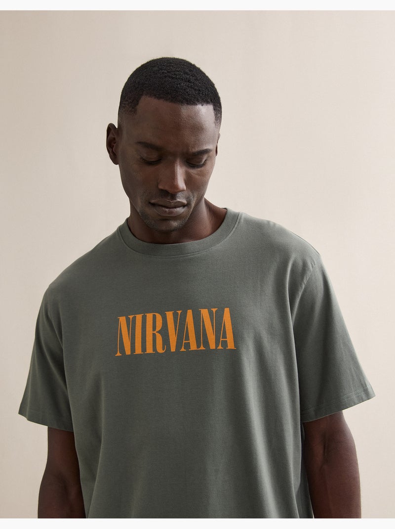 T-shirt Nirvana, MO Fashion Grigio - Kiabi