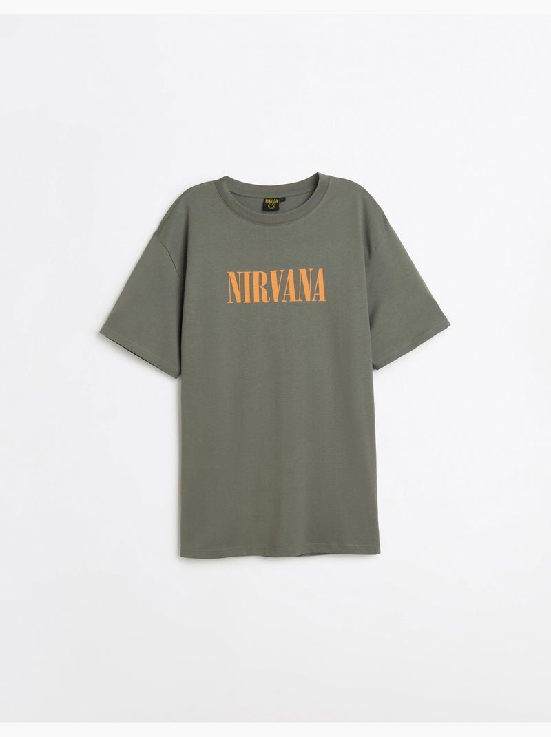 T-shirt Nirvana, MO Fashion Grigio - Kiabi