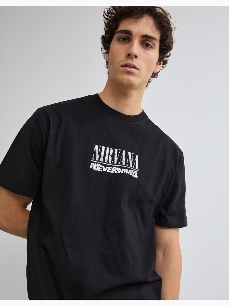 T-shirt Nirvana, MO Fashion Nero - Kiabi