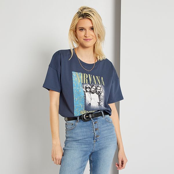 t shirt nirvana donna