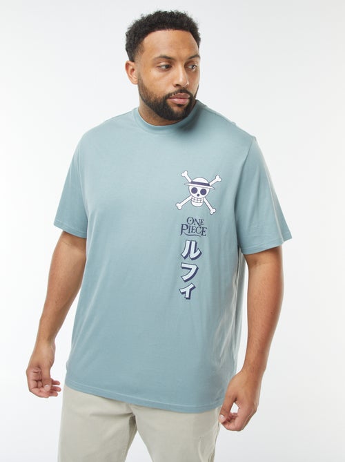 T-shirt 'One Piece' a maniche corte con stampa davanti e dietro - Kiabi