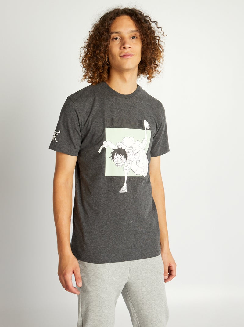 T-shirt 'One Piece' a maniche corte GRIGIO - Kiabi