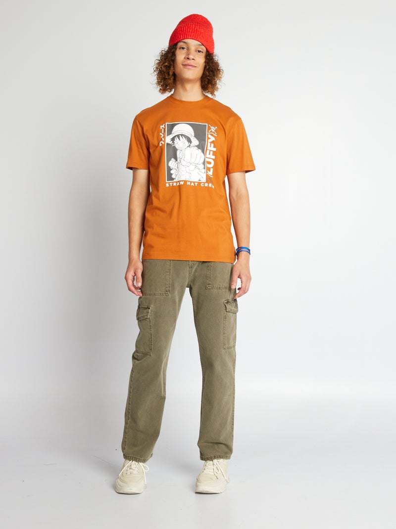 T-shirt 'One Piece' a maniche corte MARRONE - Kiabi