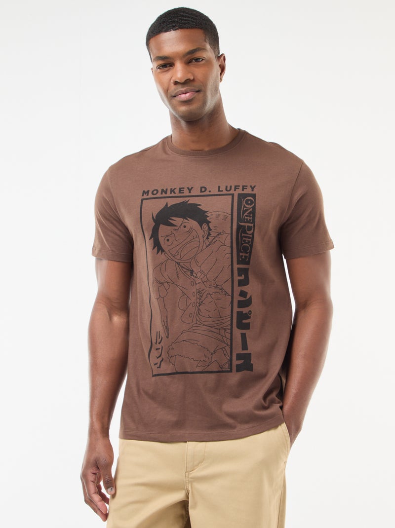 Koton T-Shirt Uomo Girocollo Con Tasca – Maniche Corte, Tessuto Misto, Colore Righe Marroni – Taglia S - 4