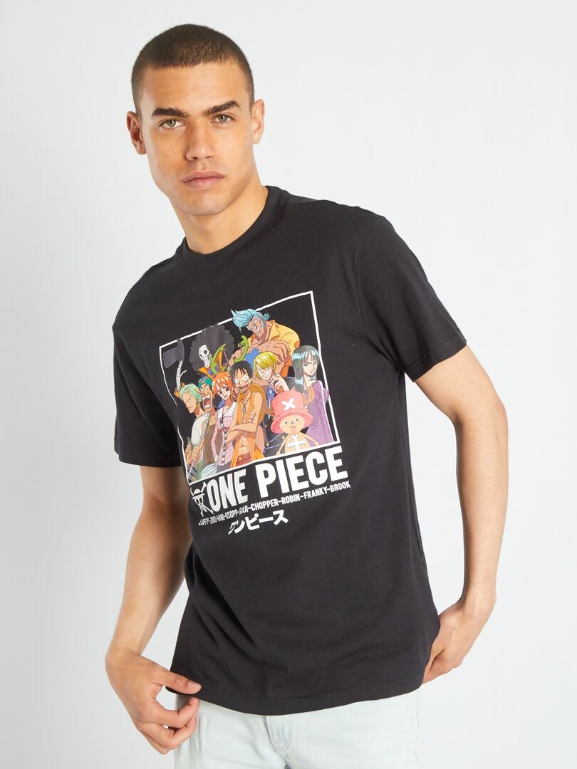 T-shirt 'One Piece' a maniche corte Nero - Kiabi